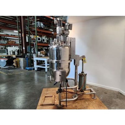 30 gallon Groen #DN/TA-30-VP, twin motion sweep mix vacuum kettle vessel, 100 psi @ 338&deg;F steam jacketed - Image 4