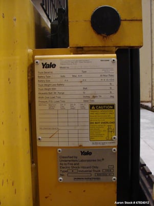 2000 lb. Yale #MSW020LAN24CS083, electric sit-down forklift, 2-stage 126" lift height, S/N N576930 - Image 5