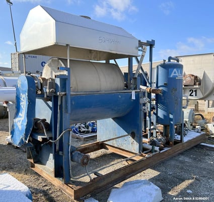 37.7 sq.ft. Alar Auto-Vac #340, rotary vacuum filter system, 36" Diameter x 48" face 304SS drum - Image 2