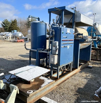 37.7 sq.ft. Alar Auto-Vac #340, rotary vacuum filter system, 36" Diameter x 48" face 304SS drum - Image 4