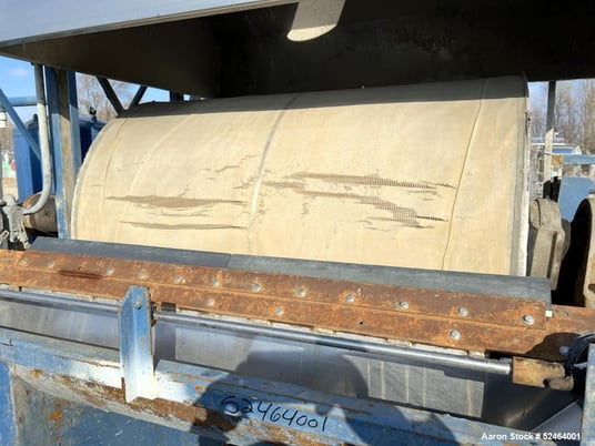 37.7 sq.ft. Alar Auto-Vac #340, rotary vacuum filter system, 36" Diameter x 48" face 304SS drum - Image 5