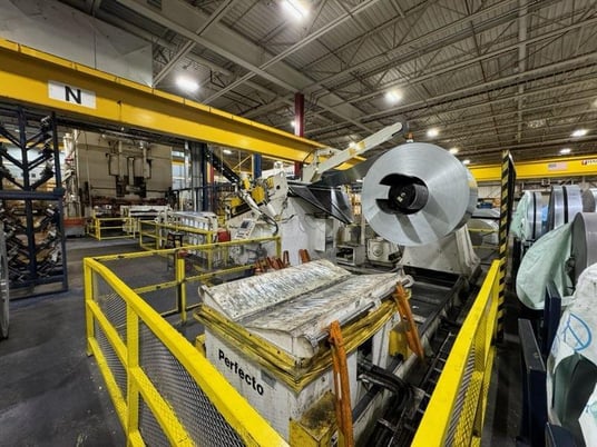 60000 lb. Perfecto #RS60-7272 / 38-72-7, feed line, 72" x.125" stock, 72" OD, 20"-24" ID, (7) 3.8" diameter - Image 5