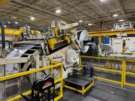 60000 lb. Perfecto #RS60-7272 / 38-72-7, feed line, 72" x.125" stock, 72" OD, 20"-24" ID, (7) 3.8" diameter - Image 8