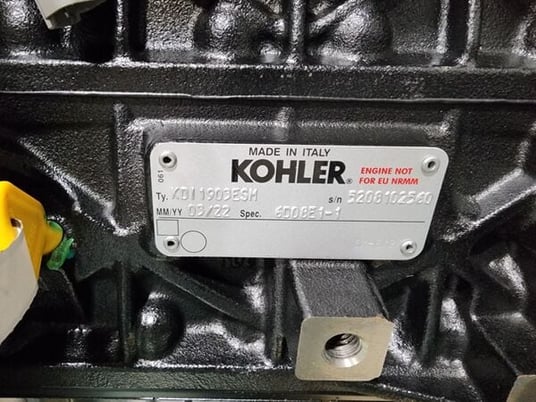 Kohler #KDI1903ESM, 3 cyl diesel generator engine, 1.9 L spec 6DO8E1-1, 2022 - Image 7