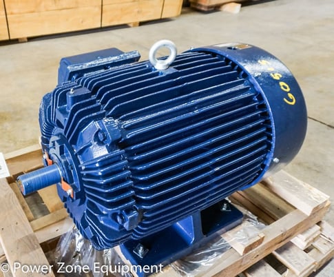 60 HP 3600 RPM Teco Westinghouse, Frame 364TS, TEFC, 460 Volts, new surplus - Image 3
