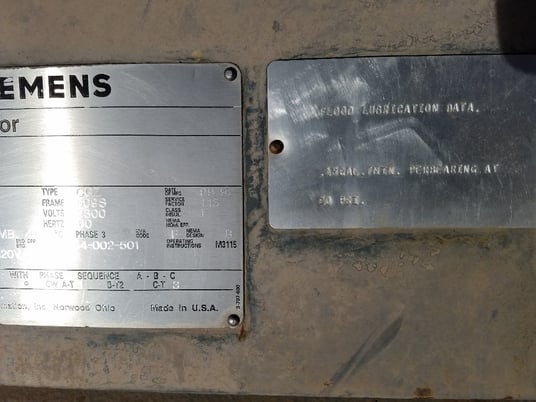 400 HP 3575 RPM Siemens, Frame 509S, 1.15 service factor, 2300 Volts - Image 5