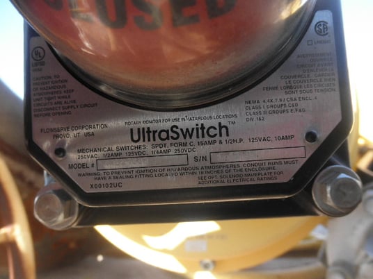 6" Tyco, Butterfly Valve w/Actuator, 300#, 413 psi - Image 4
