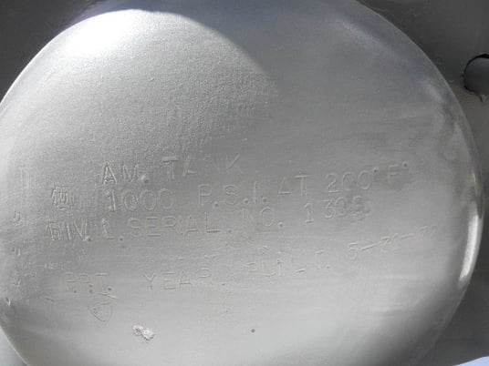 American, Division 1 Boiler, w/Exhaust stack, 1000 psi @ 200 F - Image 3