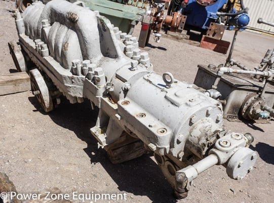 384 GPM, Byron-Jackson #3x4x9D-DVMX, Centrifugal Pump, Horz., 9-stage, 4" suction, 3" discharge, 334 HP, 3550 - Image 1