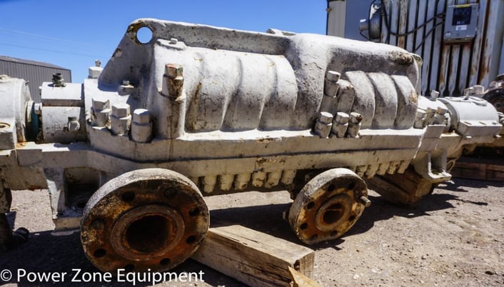 384 GPM, Byron-Jackson #3x4x9D-DVMX, Centrifugal Pump, Horz., 9-stage, 4" suction, 3" discharge, 334 HP, 3550 - Image 2