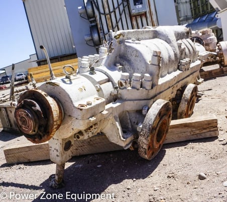 384 GPM, Byron-Jackson #3x4x9D-DVMX, Centrifugal Pump, Horz., 9-stage, 4" suction, 3" discharge, 334 HP, 3550 - Image 3