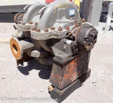 2200 GPM @ 640' TDH, Ingersoll-Rand #6GT2E, Centrifugal Pump, Horz., 2-stage, 8" suction, 6" discharge, 400 - Image 2