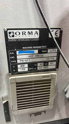 Orma #PM/AFT-33/14, fully automatic membrane p, 2013 - Image 2