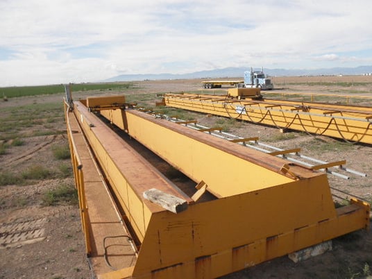 5 Ton, Kavertt, Overhead Bridge Crane, double span, top running, 52' work height, 32/10 FPM, 11/3.7 HP, 440 V - Image 2