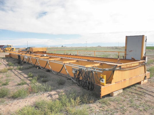 5 Ton, Kavertt, Overhead Bridge Crane, double span, top running, 52' work height, 32/10 FPM, 11/3.7 HP, 440 V - Image 5