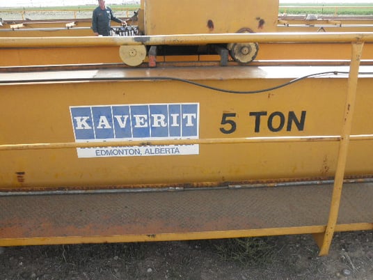 5 Ton, Kavertt, Overhead Bridge Crane, double span, top running, 52' work height, 32/10 FPM, 11/3.7 HP, 440 V - Image 10