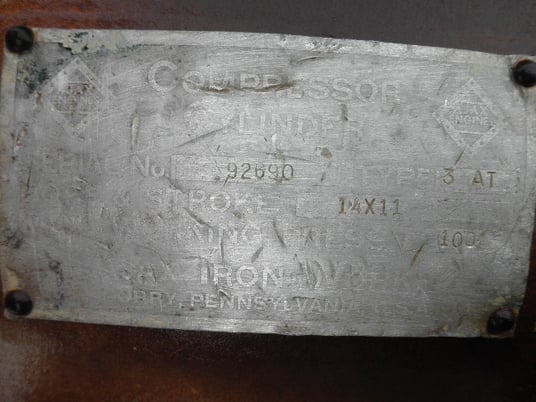 160 HP Ajax #DPC-160, Gas Compressor, reciprocating, 2-stage, 100 psi - Image 7