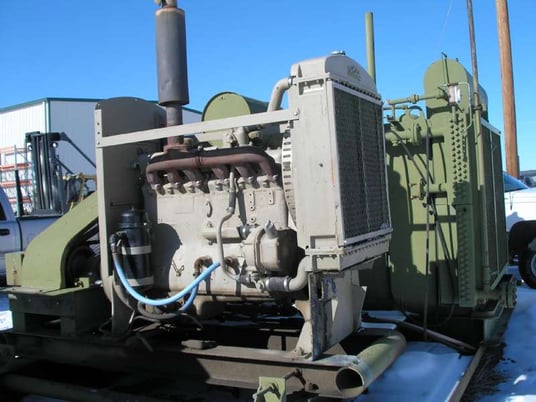 Chicago Pneumatic #3-1/4x9-TB, Reciprocating Compressor, on skid, 85-360 RPM - Image 2