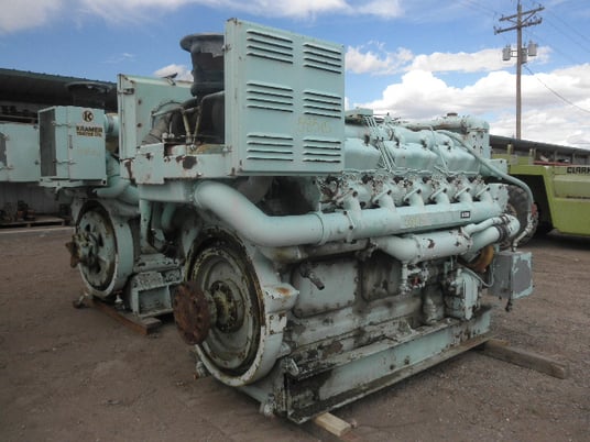 825 HP Caterpillar #D398, Diesel Engine, V-12 cylinder, 1200 RPM, 8" stroke, 6.25" bore, 48.3 L displacement - Image 2