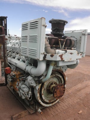 825 HP Caterpillar #D398, Diesel Engine, V-12 cylinder, 1200 RPM, 8" stroke, 6.25" bore, 48.3 L displacement - Image 3