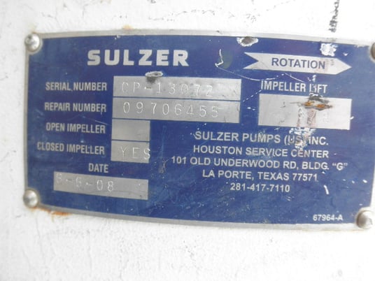 8000 GPM @ 42' TDH, Afton #12x28, Can Pump, Vert., 1-stage, 3/8" impeller lift, 900 RPM, 2008 - Image 6