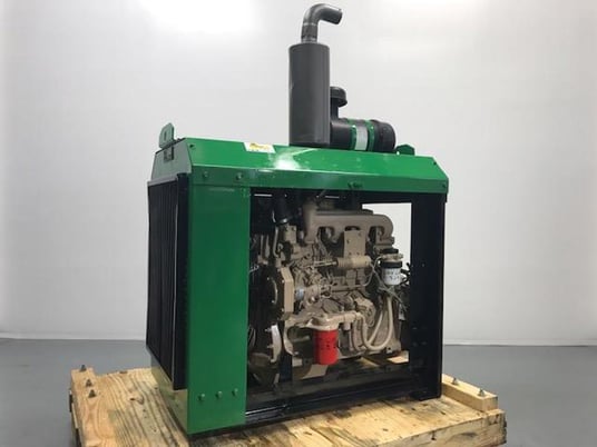 John Deere #6068DF150, Complete Diesel Engine, Rebuilt - Image 1