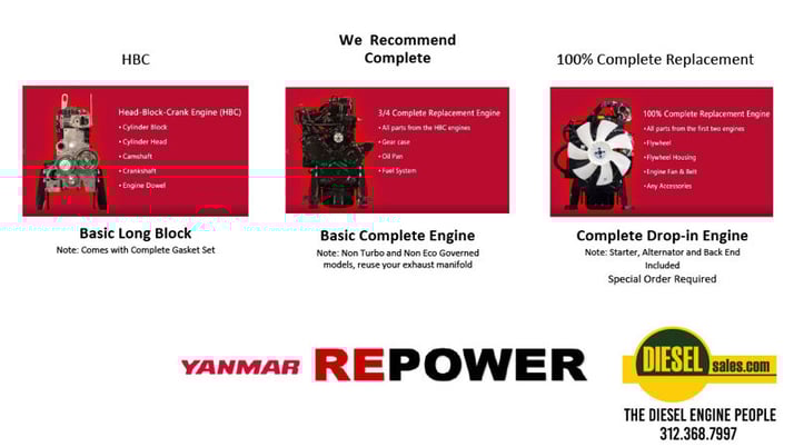 Yanmar 4TNV86, Diesel Long Block Engine, New - Image 2