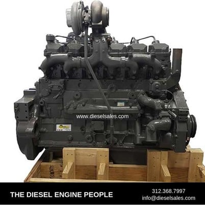 322/240 HP Komatsu SAA6D125E-2, Complete Diesel Engine, Rebuilt - Image 2