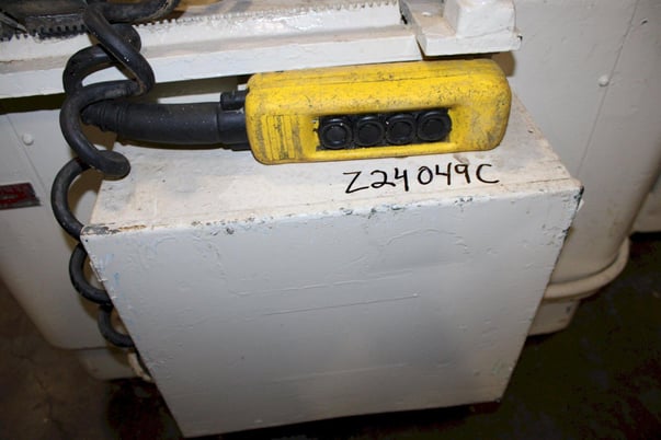 10000 lb. Rowe, coil feed line, 28" mandrel, 72" OD, 20"-24" ID, hold down arm, powered expansion, exit and - Image 5