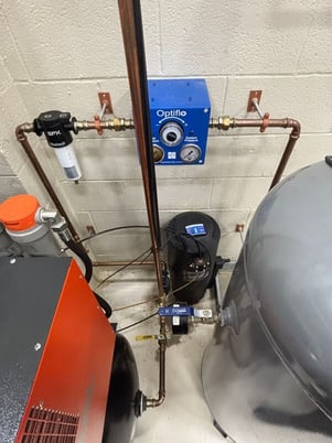 7 HP Mattei #Blade-5-HHX, rotary vane air compressor, 25 scfm, 175 psi, 80 gallon tank mounted, 2016 - Image 3