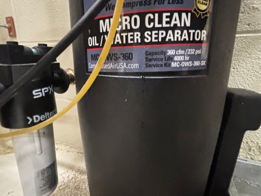 7 HP Mattei #Blade-5-HHX, rotary vane air compressor, 25 scfm, 175 psi, 80 gallon tank mounted, 2016 - Image 10