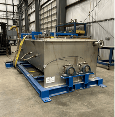 Met-Chem, paddle/ribbon sludge dryer, 20 cu.ft., Stainless Steel, jacketed trough, 2023 - Image 2