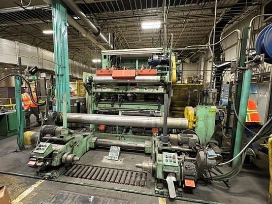 Beloit, 84" wide 2-drum winder, shaftless floor pick-up unwind stand, 60" rewind diameter, 6000 FPM - Image 4
