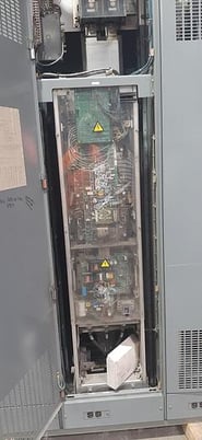 Beloit, 84" wide 2-drum winder, shaftless floor pick-up unwind stand, 60" rewind diameter, 6000 FPM - Image 9