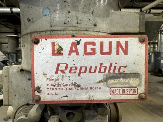 Lagun #FTV-2, vertical turret mill, 33" X, 16" Y, 16" Z, 55 - 4250 RPM, S/N 840010597 - Image 7