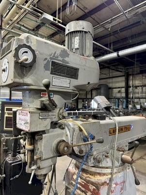 Lagun #FTV-2, vertical turret mill, 33" X, 16" Y, 16" Z, 55 - 4250 RPM, S/N 840010597 - Image 8