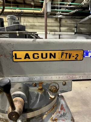 Lagun #FTV-2, vertical turret mill, 33" X, 16" Y, 16" Z, 55 - 4250 RPM, S/N 840010597 - Image 9