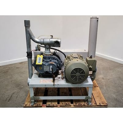300 cfm, Howden Roots #56 U-RAI, rotary PD vacuum blower, 10" HG vacuum, 15 HP - Image 2