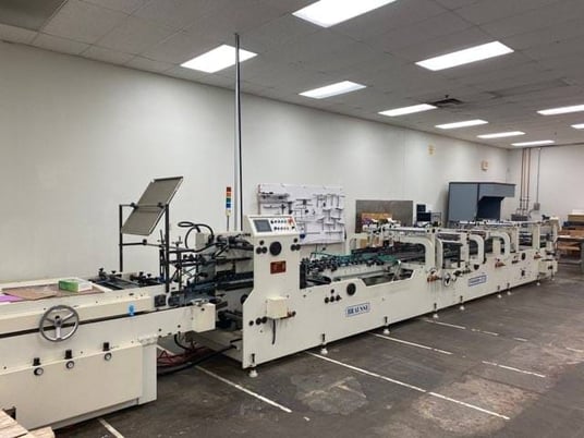 Brausse #TA900, Folder Gluer, up to 800 g/m2 Stock range, 425 m/min. belt speed, 12740 mm overall length, 22 - Image 1