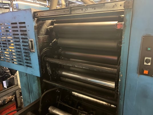 Sanden #Varicom-1200, UV Web Press, (6) Color, 17"/28"/26.25" cutoff x 24" width, 50" Splicer roll, 40 HP - Image 5