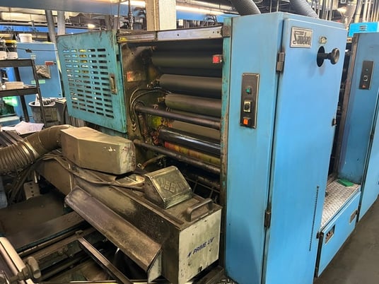 Sanden #Varicom-1200, UV Web Press, (6) Color, 17"/28"/26.25" cutoff x 24" width, 50" Splicer roll, 40 HP - Image 8