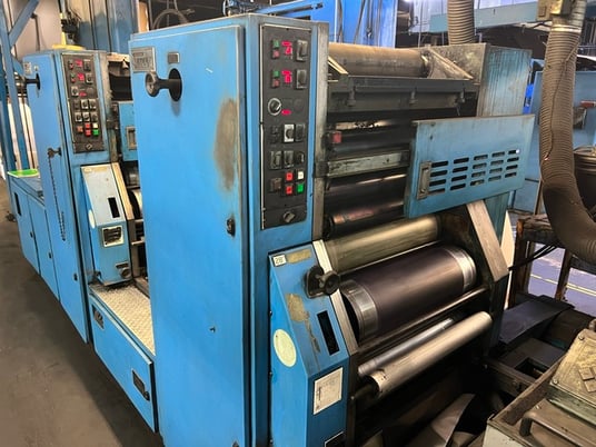 Sanden #Varicom-1200, UV Web Press, (6) Color, 17"/28"/26.25" cutoff x 24" width, 50" Splicer roll, 40 HP - Image 9