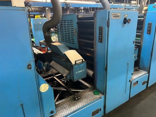 Sanden #Varicom-1200, UV Web Press, (6) Color, 17"/28"/26.25" cutoff x 24" width, 50" Splicer roll, 40 HP - Image 10