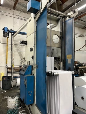Sanden #Quantum-1200, Variable Cutoff Web Press System, (8) Color, 22" cutoff x 27" width, 50" Splicer, 1999 - Image 2