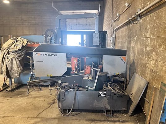 13" x 20" Cosen #SH-510LDM, horizontal band saw, 16' 4" x 1.25" x .042" blade, 82-328 FPM, 3 HP, 2018 - Image 1