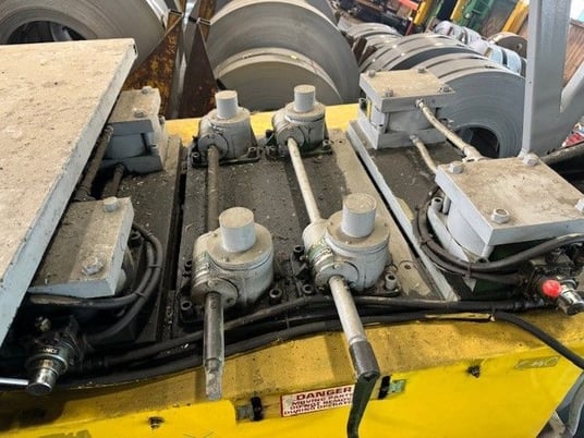 12000 lb. Coe Press Equipment #CPPC-12018, reverse loop coil cradle & straightener combo, 18" W x .312" - Image 7