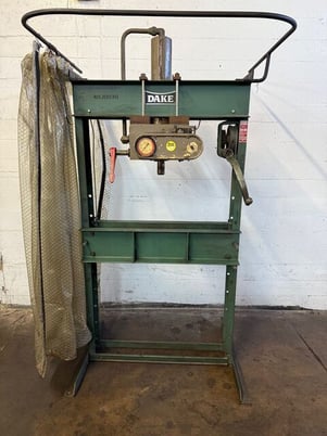 25 Ton, Dake #6-225, air operated h-frame press - Image 1