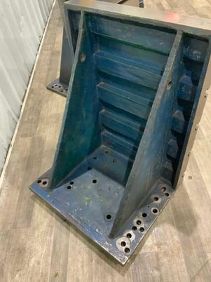 27-3/4" x 36" x 24" T-slotted angle plates, cast steel fabricated plate, 1 pair - Image 2