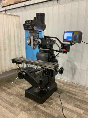 Jet #ETM949-CNC, 2-Axis Elite G2 vertical mill, Accurite digital read out CNC Control, 9" x42" table, 3 HP - Image 1