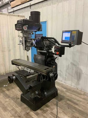 Jet #ETM949-CNC, 2-Axis Elite G2 vertical mill, Accurite digital read out CNC Control, 9" x42" table, 3 HP - Image 10